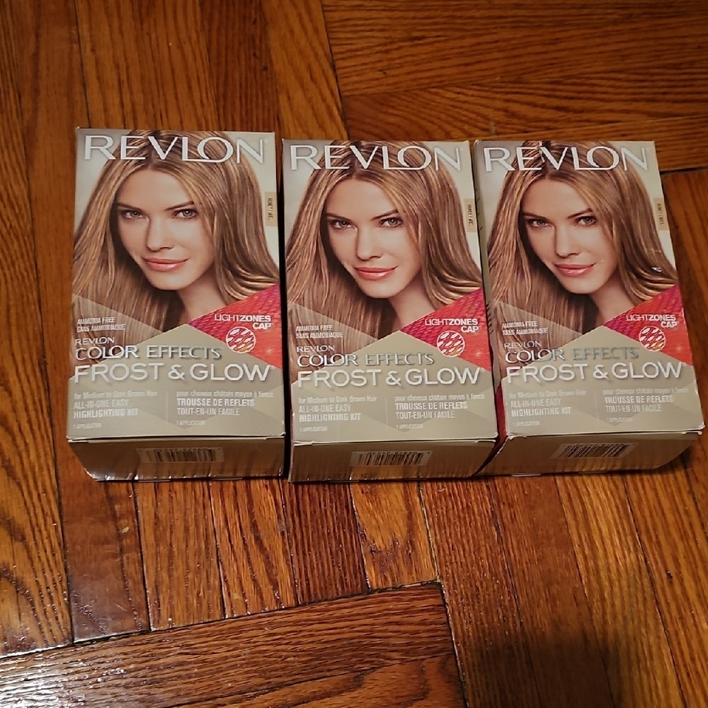 Revlon Color Effects Frost & Glow Highlighting Kit - Light Blonde. 3 Packs.